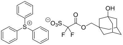 Triphenylsulfonium (3-hydroxytricyclo[3.3.1.13,7]decane-1-methoxycarbonyl)difluoromethane sulfonate