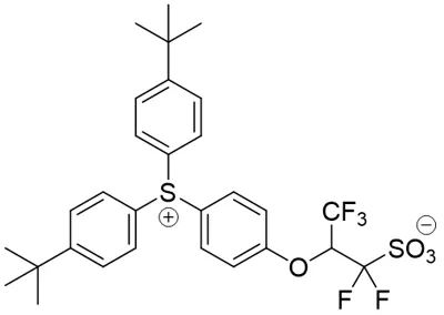 bis(4-tert-butylphenyl)-{4-(1,1,3,3,3-pentafluoro-1-sulfonatopropan-2-yloxy)phenyl}-sulfonium