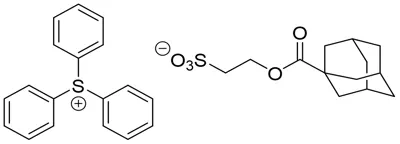 Sulfonium, triphenyl-, salt with 2-sulfoethyl tricyclo[3.3.1.13,7]decane-1-carboxylate (1:1)