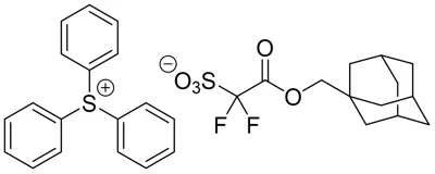 Triphenylsulfonium salt with 1-(tricyclo[3.3.1.13,7]dec-1-ylmethyl) 2,2-difluoro-2-sulfoacetate (1:1)