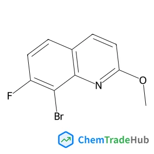 8-Bromo-7-fluoro-2-methoxyquinoline structure 8-Bromo-7-fluoro-2-methoxyquinoline structure