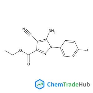 Ethyl 5-amino-4-cyano-1-(4-fluorophenyl)-1H-pyrazole-3-carboxylate