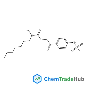 N-Ethyl-N-heptyl-4-{4-[(methylsulfonyl)amino]phenyl}-4-oxobutanamide