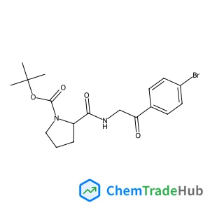 (S)-tert-butyl 2-((2-(4-bromophenyl)-2-oxoethyl)carbamoyl)pyrrolidine-1-carboxylate
