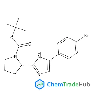 2-Methyl-2-propanyl (2S)-2-[4-(4-bromophenyl)-1H-imidazol-2-yl]-1-pyrrolidinecarboxylate