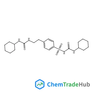 N-(Cyclohexylcarbamoyl)-4-(2-((cyclohexylcarbamoyl)amino)ethyl)benzenesulfonamide