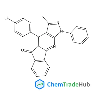 4-(4-Chlorophenyl)-3-methyl-1-phenylindeno[1,2-b]pyrazolo[4,3-e]pyridin-5(1H)-one