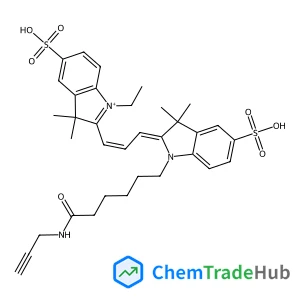 SULFO-CYANINE3-ALKYNE;CY3-YNE;SULFO-CY3-YNE;2-[3-[3,3-DIMETHYL-1-[6-OXO-6-(PROP-2-YNYLAMINO)HEXYL]-5-SULFOINDOL-1-IUM-2-YL]PROP-2-ENYLIDENE]-1-ETHYL-3,3-DIMETHYLINDOLE-5-SULFONATE