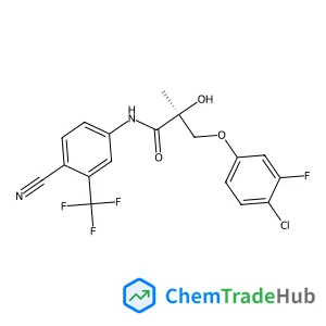 (2S)-3-(4-Chloro-3-fluorophenoxy)-N-[4-cyano-3-(trifluoromethyl)phenyl]-2-hydroxy-2-methylpropanamide