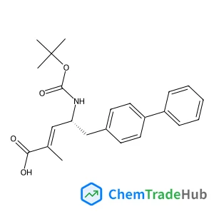 (2E,4R)-5-(4-Biphenylyl)-2-methyl-4-({[(2-methyl-2-propanyl)oxy]carbonyl}amino)-2-pentenoic acid