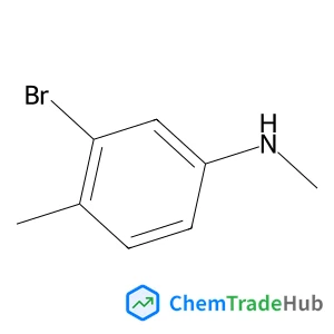 3-Bromo-N,4-dimethylaniline structure