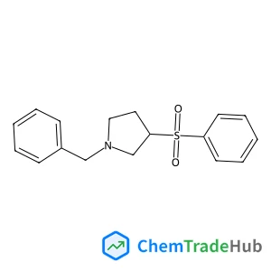 1-Benzyl-3-(phenylsulfonyl)pyrrolidine structure