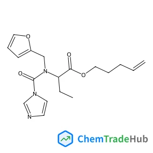 4-Penten-1-yl 2-[(2-furylmethyl)(1H-imidazol-1-ylcarbonyl)amino]butanoate structure