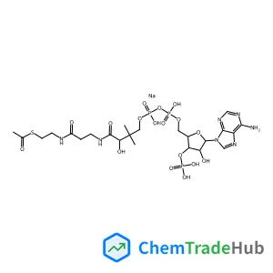 Sodium (2R,3S,4R,5R)-5-(6-amino-9H-purin-9-yl)-4-hydroxy-2-(3,5,9-trihydroxy-8,8-dimethyl-3,5-dioxido-10,14,19-trioxo-2,4,6-trioxa-18-thia-11,15-diaza-3lambda~5~,5lambda~5~-diphosphaicos-1-yl)tetrahyd
ro-3-furanyl hydrogen phosphate (non-preferred name)