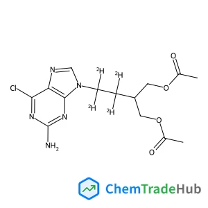1,3-Propanediol, 2-[2-(2-amino-6-chloro-9H-purin-9-yl)ethyl-1,1,2,2-d4]-, 1,3-diacetate