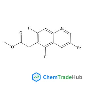 (3-Bromo-5,7-difluoro-6-quinolinyl)acetic acid