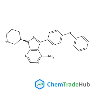 3-(4-phenoxyphenyl)-1-(3-piperidyl)pyrazolo[3,4-d]pyrimidin-4-amine