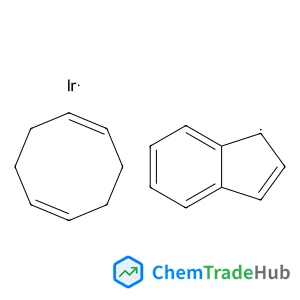 (1,5-Cyclooctadiene)-η5-indenyl)iridium(I) structure