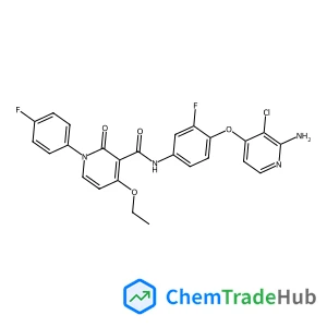 N-{4-[(2-Amino-3-chloro-4-pyridinyl)oxy]-3-fluorophenyl}-4-ethoxy-1-(4-fluorophenyl)-2-oxo-1,2-dihydro-3-pyridinecarboxamide