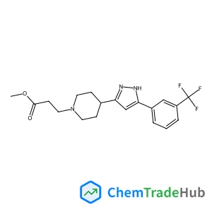 Methyl 3-(4-{3-[3-(trifluoromethyl)phenyl]-1H-pyrazol-5-yl}-1-piperidinyl)propanoate