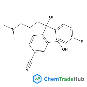 4-(4-(Dimethylamino)-1-(4-fluorophenyl)-1-hydroxybutyl)-3-(hydroxymethyl)benzonitrile