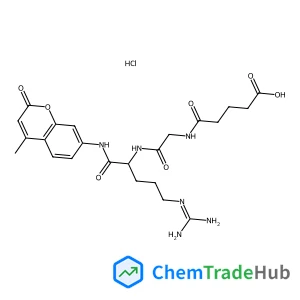 N-(4-Carboxybutanoyl)glycyl-N-(4-methyl-2-oxo-2H-chromen-7-yl)-L-argininamide hydrochloride (1:1)