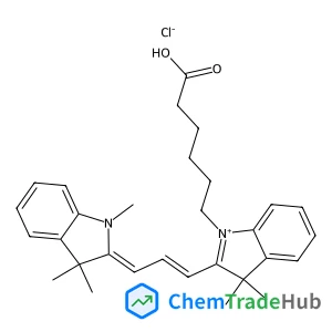 1-(5-Carboxypentyl)-3,3-dimethyl-2-[(1E,3Z)-3-(1,3,3-trimethyl-1,3-dihydro-2H-indol-2-ylidene)-1-propen-1-yl]-3H-indolium chloride