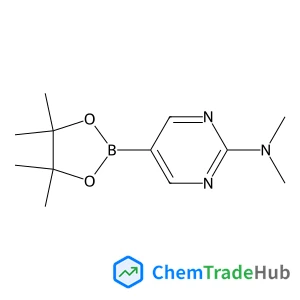 N,N-Dimethyl-5-(4,4,5,5-tetramethyl-1,3,2-dioxaborolan-2-yl)-2-pyrimidinamine structure