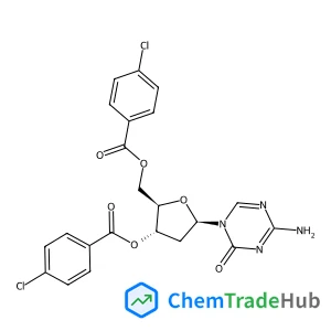 4-Amino-1-[3,5-bis-O-(4-chlorobenzoyl)-2-deoxy-beta-D-erythro-pentofuranosyl]-1,3,5-triazin-2(1H)-one