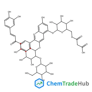 Pelargonidin 3-O-[6-O-(E)-Caffeoyl Sophoroside]-5-O-（6-O-malonyl）-β-D-glucoside