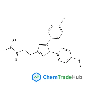 3-[5-(4-Chlorophenyl)-1-(4-methoxyphenyl)-1H-pyrazol-3-yl]-N-hydroxy-N-methylpropanamide
