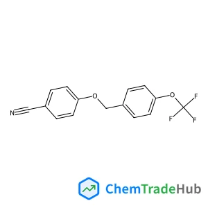 4-{[4-(Trifluoromethoxy)benzyl]oxy}benzonitrile structure