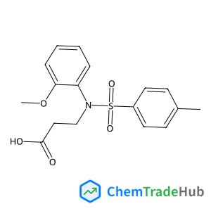 N-(2-Methoxyphenyl)-N-[(4-methylphenyl)sulfonyl]-beta-alanine structure
