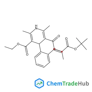 Diethyl 2,6-dimethyl-4-(2-{(1E)-3-[(2-methyl-2-propanyl)oxy]-3-oxo-1-propen-1-yl}phenyl)-1,4-dihydro-3,5-pyridinedicarboxylate