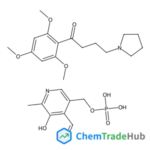 (4-Formyl-5-hydroxy-6-methyl-3-pyridinyl)methyl dihydrogen phosphate - 4-(1-pyrrolidinyl)-1-(2,4,6-trimethoxyphenyl)-1-butanone (1:1)