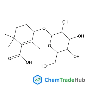 (3R)-3-(beta-D-Glucopyranosyloxy)-2,6,6-trimethyl-1-cyclohexene-1-carboxylic acid