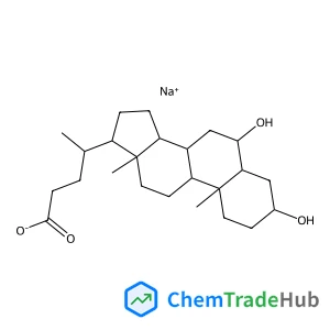Sodium (3alpha,5beta,6alpha)-3,6-dihydroxycholan-24-oate