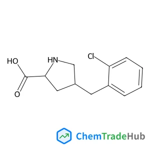 (2S,4R)-4-(2-Chlorobenzyl)pyrrolidine-2-carboxylic acid Chemical_Structure_Of