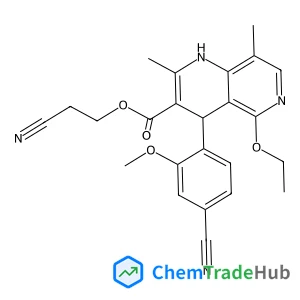 2-Cyanoethyl 4-(4-cyano-2-methoxyphenyl)-5-ethoxy-2,8-dimethyl-1,4-dihydro-1,6-naphthyridine-3-carboxylate