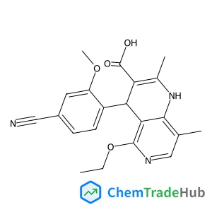4-(4-Cyano-2-methoxyphenyl)-5-ethoxy-2,8-dimethyl-1,4-dihydro-1,6-naphthyridine-3-carboxylic acid