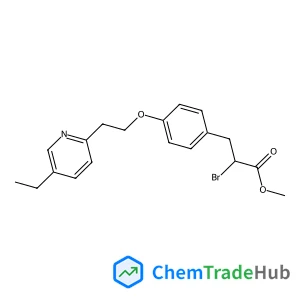 Methyl 2-bromo-3-{4-[2-(5-ethyl-2-pyridinyl)ethoxy]phenyl}propanoate