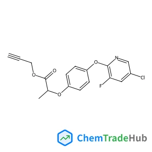 Propanoic acid, 2-[4-[(5-chloro-3-fluoro-2-pyridinyl)oxy]phenoxy]-,2-propynyl ester, (2R)-