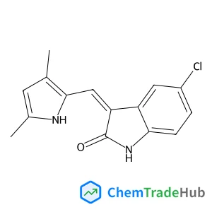 (Z)-5-Chloro-3-((3,5-dimethyl-1H-pyrrol-2-yl)methylene)indolin-2-one structure