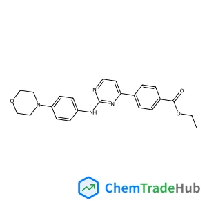 Ethyl 4-(2-{[4-(4-morpholinyl)phenyl]amino}-4-pyrimidinyl)benzoate