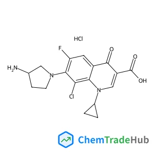 7-(3-Amino-1-pyrrolidinyl)-8-chloro-1-cyclopropyl-6-fluoro-4-oxo-1,4-dihydro-3-quinolinecarboxylic acid hydrochloride (1:1)