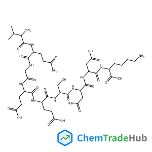 L-Valyl-L-glutaminylglycyl-L-alpha-glutamyl-L-alpha-glutamyl-L-seryl-L-asparaginyl-L-alpha-aspartyl-L-lysine