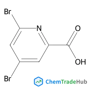 4,6-Dibromo-2-pyridinecarboxylic acid Chemical_Structure_Of