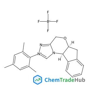 (5aS,10bR)-2-Mesityl-2,5a,6,10b-tetrahydro-4H-indeno[2,1-b][1,2,4]triazolo[4,3-d][1,4]oxazin-11-ium tetrafluoroborate
