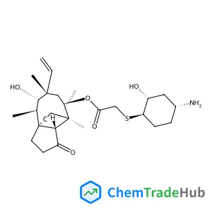 (1S,2R,3S,4S,6R,7R,8R,14R)-3-Hydroxy-2,4,7,14-tetramethyl-9-oxo-4-vinyltricyclo[5.4.3.0~1,8~]tetradec-6-yl {[(1R,2R,4R)-4-amino-2-hydroxycyclohexyl]sulfanyl}acetate