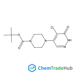 2-Methyl-2-propanyl 4-(5-chloro-6-oxo-1,6-dihydro-4-pyridazinyl)-1-piperazinecarboxylate 2-Methyl-2-propanyl 4-(5-chloro-6-oxo-1,6-dihydro-4-pyridazinyl)-1-piperazinecarboxylate